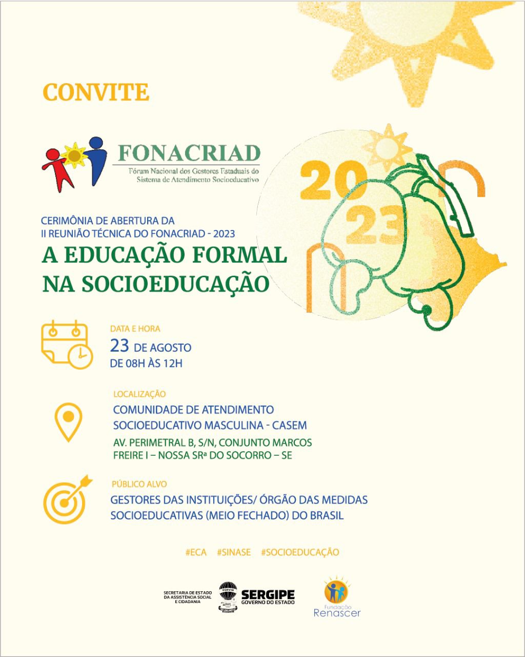 Sergipe sediará reunião de gestores estaduais para discussão de políticas de defesa da criança e do adolescente